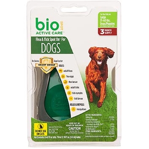 Bio Spot Active Care Flea & Tick Spot On for Dogs 31-60 lbs, 3 Pack | VetDepot.com