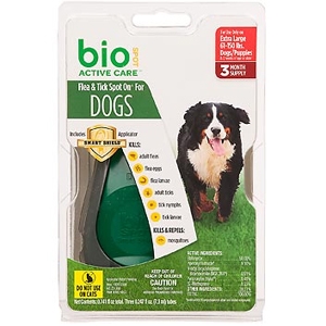 Bio Spot Active Care Flea & Tick Spot On for Dogs 61-150 lbs, 3 Pack | VetDepot.com