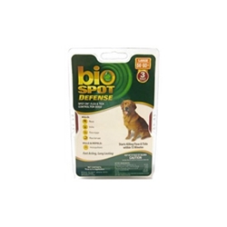 Bio Spot Defense Flea & Tick Spot On for Dogs 56-80 lbs, 3 Pack