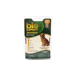 Bio Spot Defense Flea & Tick Spot On for Dogs 56-80 lbs, 6 Pack