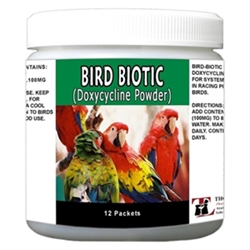 Bird Biotic (Doxycycline) Powder 100 mg, 12 Packets