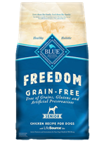 Blue Buffalo Blue Freedom Dry Dog Food Senior Recipe, Chicken, 24 lbs
