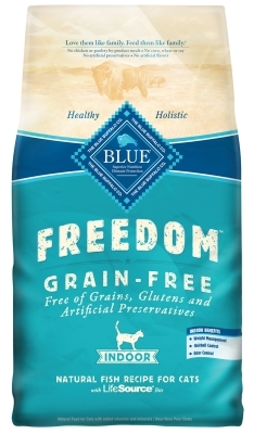 Blue Buffalo Blue Freedom Dry Indoor Cat Food, Whitefish, 2 lbs