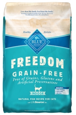 Blue Buffalo Blue Freedom Dry Indoor Cat Food, Whitefish, 5 lbs