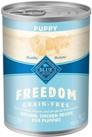 Blue Buffalo Blue Freedom Wet Dog Food Puppy Recipe, Chicken, 12.5 oz, 12 Pack