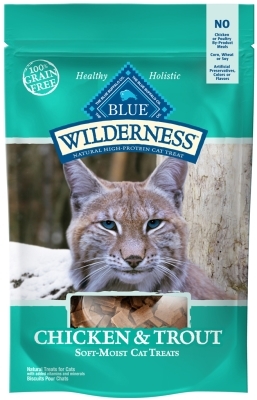Blue Buffalo BLUE Wilderness Cat Treats, Chicken & Trout, 2 oz