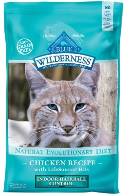 Blue Buffalo BLUE Wilderness Dry Cat Food Hairball Control Formula, Chicken, 11 lbs
