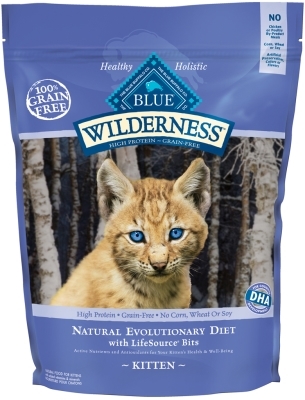 Blue Buffalo BLUE Wilderness Dry Cat Food Kitten Recipe, Chicken, 5 lbs
