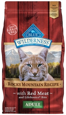 Blue Buffalo BLUE Wilderness Dry Cat Food Rocky Mountain Recipe, Red Meat, 10 lbs