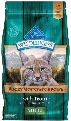 Blue Buffalo BLUE Wilderness Dry Cat Food Rocky Mountain Recipe, Trout, 4 lbs