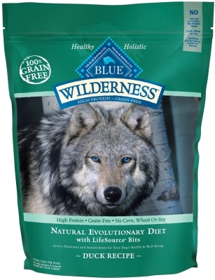 Blue Buffalo BLUE Wilderness Dry Dog Food, Duck, 4.5 lbs