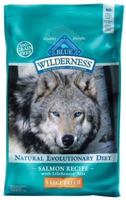 Blue Buffalo BLUE Wilderness Dry Dog Food Large Breed Recipe, Salmon, 24 lbs