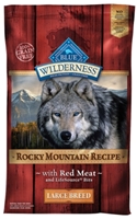 Blue Buffalo BLUE Wilderness Dry Dog Food Rocky Mountain Large Breed Recipe, Red Meat, 22 lbs