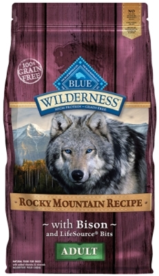 Blue Buffalo BLUE Wilderness Dry Dog Food Rocky Mountain Recipe, Bison, 4 lbs
