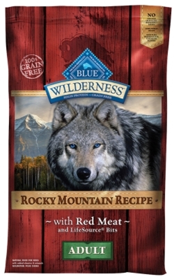 Blue Buffalo BLUE Wilderness Dry Dog Food Rocky Mountain Recipe, Red Meat, 22 lbs
