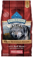Blue Buffalo BLUE Wilderness Dry Dog Food Rocky Mountain Small Breed Recipe, Red Meat, 22 lbs