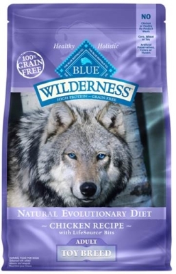 Blue Buffalo BLUE Wilderness Dry Dog Food Toy Breed Recipe, Chicken, 4 lbs