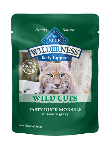 Blue Buffalo BLUE Wilderness Wild Cuts for Cats, Duck & Gravy, 3 oz, 24 Pack