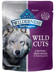 Blue Buffalo BLUE Wilderness Wild Cuts for Dogs, Beef & Gravy, 3 oz, 24 Pack
