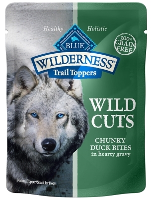 Blue Buffalo BLUE Wilderness Wild Cuts for Dogs, Duck & Gravy, 3 oz, 24 Pack