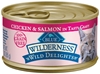 Blue Buffalo BLUE Wilderness Wild Delights Wet Cat Food, Chicken & Salmon, 3 oz, 24 Pack