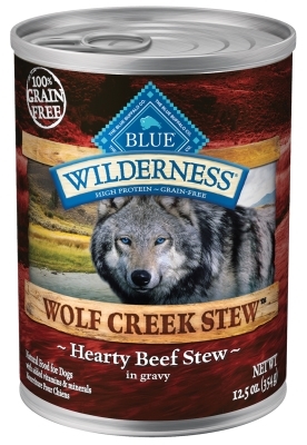 Blue Buffalo BLUE Wilderness Wolf Creek Stew, Hearty Beef Stew, 12.5 oz, 12 Pack
