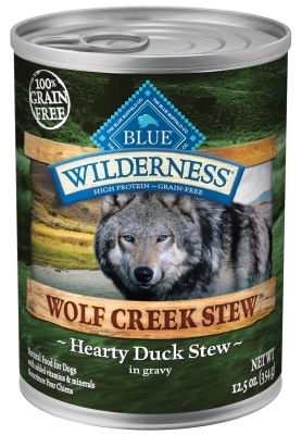 Blue Buffalo BLUE Wilderness Wolf Creek Stew, Hearty Duck Stew, 12.5 oz, 12 Pack