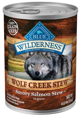 Blue Buffalo BLUE Wilderness Wolf Creek Stew, Savory Salmon Stew, 12.5 oz, 12 Pack
