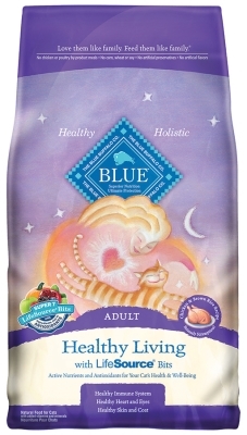 Blue Buffalo Dry Cat Food Healthy Living Adult Recipe, Chicken & Rice, 15 lbs