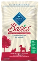 Blue Buffalo Dry Dog Food Basics Adult Recipe, Salmon & Potato, 24 lbs