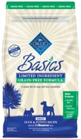 Blue Buffalo Dry Dog Food Basics Grain,Free Adult Formula, Duck & Potato, 22 lbs