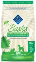 Blue Buffalo Dry Dog Food Basics Grain,Free Adult Formula, Lamb & Potato, 11 lbs
