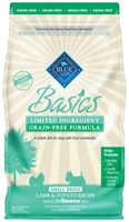 Blue Buffalo Dry Dog Food Basics Grain,Free Small Breed Adult Formula, Lamb & Potato, 11 lbs