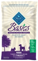 Blue Buffalo Dry Dog Food Basics Senior Recipe, Turkey & Potato, 24 lbs