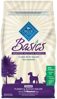 Blue Buffalo Dry Dog Food Basics Senior Recipe, Turkey & Potato, 4 lbs