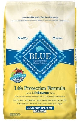 Blue Buffalo Dry Dog Food Life Protection Formula Healthy Weight Recipe, Chicken & Rice, 15 lbs