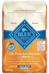 Blue Buffalo Dry Dog Food Life Protection Formula Large Breed Adult Recipe, Chicken & Rice, 30 lbs