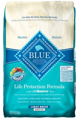 Blue Buffalo Dry Dog Food Life Protection Formula Large Breed Adult Recipe, Fish & Oatmeal, 30 lbs