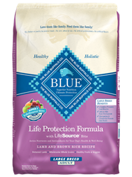 Blue Buffalo Dry Dog Food Life Protection Formula Large Breed Adult Recipe, Lamb & Rice, 30 lbs