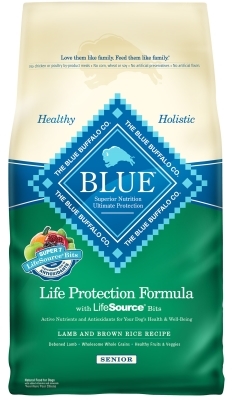 Blue Buffalo Dry Dog Food Life Protection Formula Senior Recipe, Lamb & Rice, 6 lbs