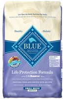 Blue Buffalo Dry Dog Food Life Protection Formula Small Breed Adult Recipe, Fish & Rice, 15 lbs
