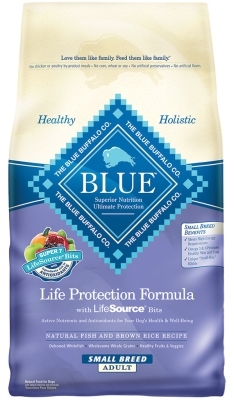 Blue Buffalo Dry Dog Food Life Protection Formula Small Breed Adult Recipe, Fish & Rice, 6 lbs