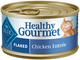 Blue Buffalo Healthy Gourmet Wet Cat Food, Flaked Chicken, 3 oz, 24 Pack