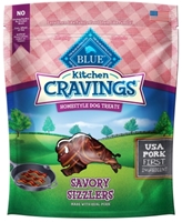 Blue Buffalo Kitchen Cravings Homestyle Dog Treats, Savory Sizzlers (Pork), 6 oz