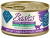 Blue Buffalo Wet Cat Food Basics, Turkey & Potato, 5.5 oz, 24 Pack