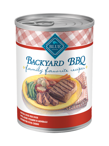 Blue Buffalo Wet Dog Food Family Favorite Recipes, Backyard BBQ, 12.5 oz, 12 Pack
