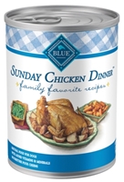 Blue Buffalo Wet Dog Food Family Favorite Recipes, Sunday Chicken, 12.5 oz, 12 Pack