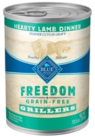 Blue Buffalo Wet Dog Food Freedom Grillers, Lamb, 12.5oz, 12 Pack