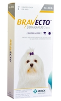 Bravecto 112.5 mg for Dogs 4-9.9 lbs, 1 Chewable Tablet (Yellow)