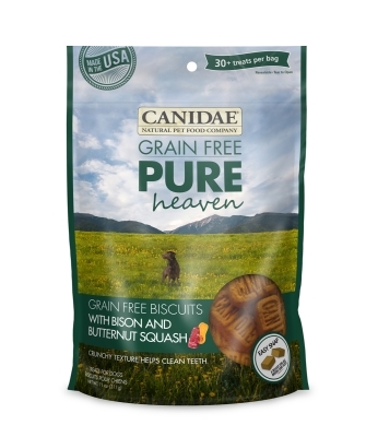 Canidae Grain-Free Pure Heaven Dog Biscuits, Bison &amp; Butternut Squash, 11 oz